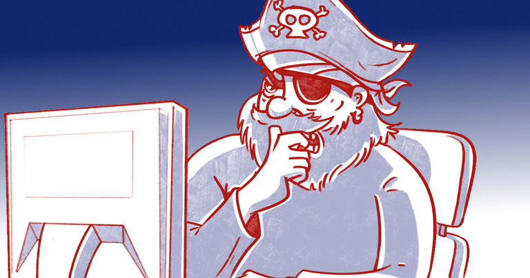 Pirataria não dava em nada