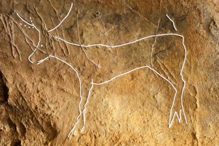 Arte rupestre de 12 000 anos é encontrada sob camada de grafites centenários