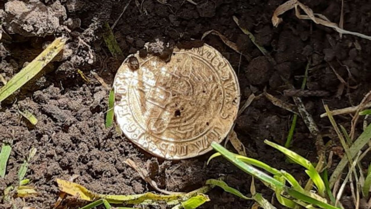Sentindo tédio na quarentena, mulher encontra moeda de ouro de 500 anos, na Inglaterra