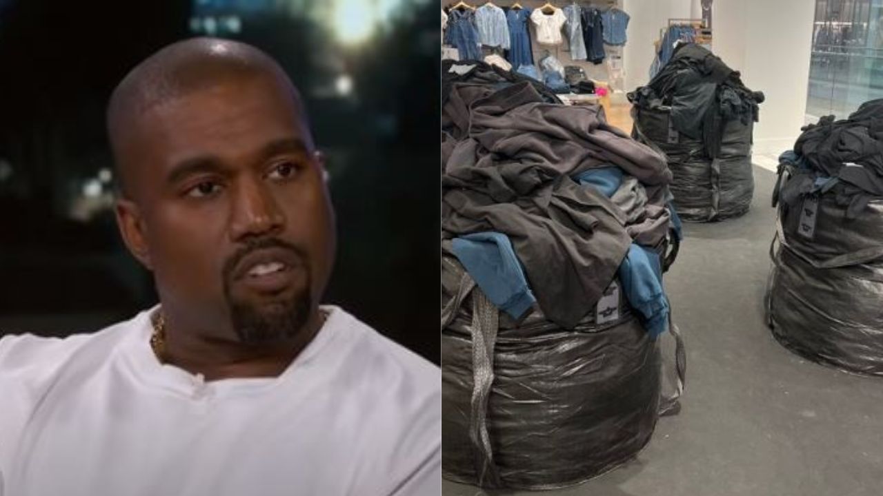 Coleção de Kanye West vende roupas em sacos de lixo