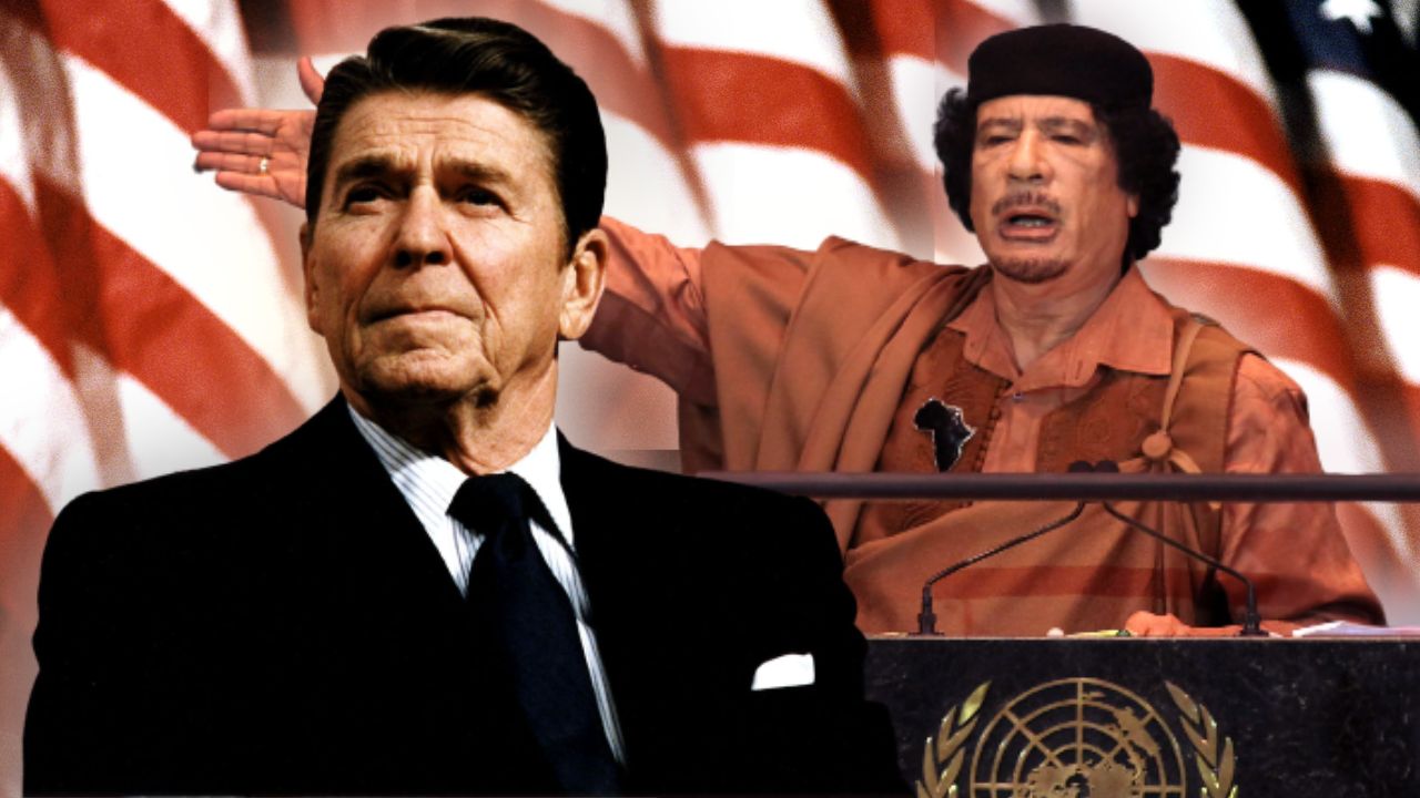 O apelido nada carinhoso que Kadhafi recebeu de Ronald Reagan