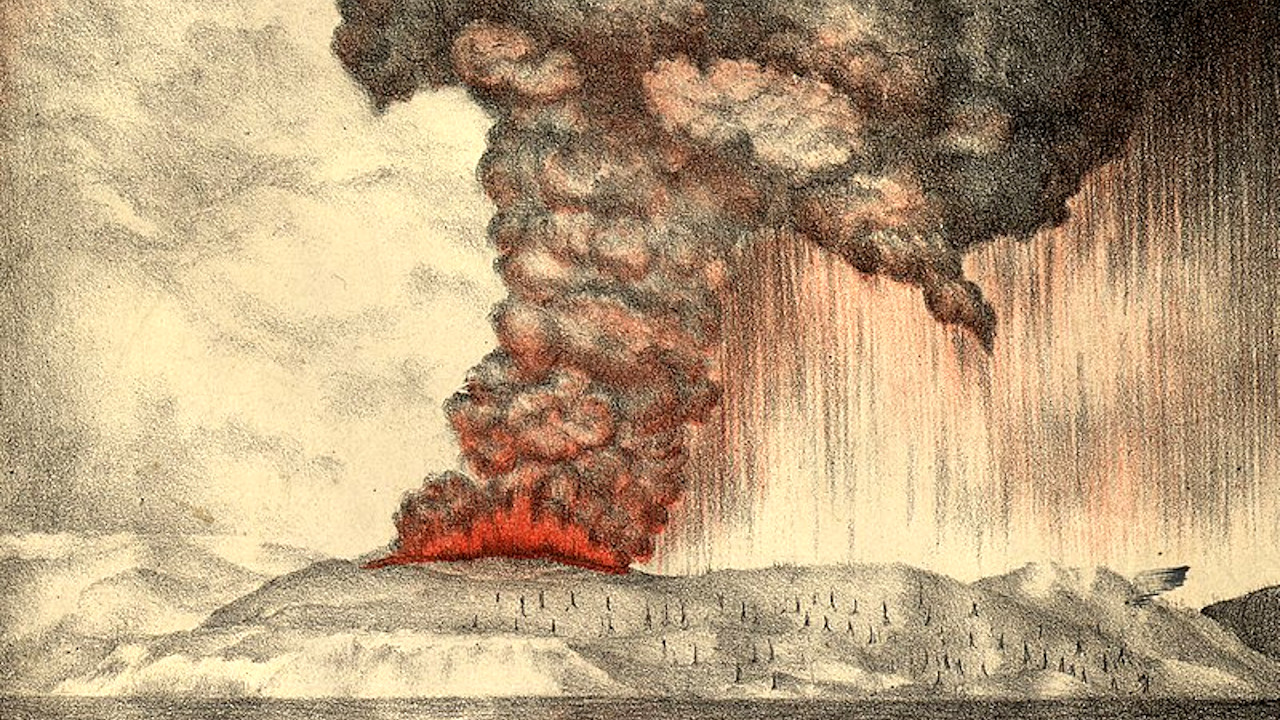 Neste dia, em 1883, o vulcão Krakatoa entrava em erupção