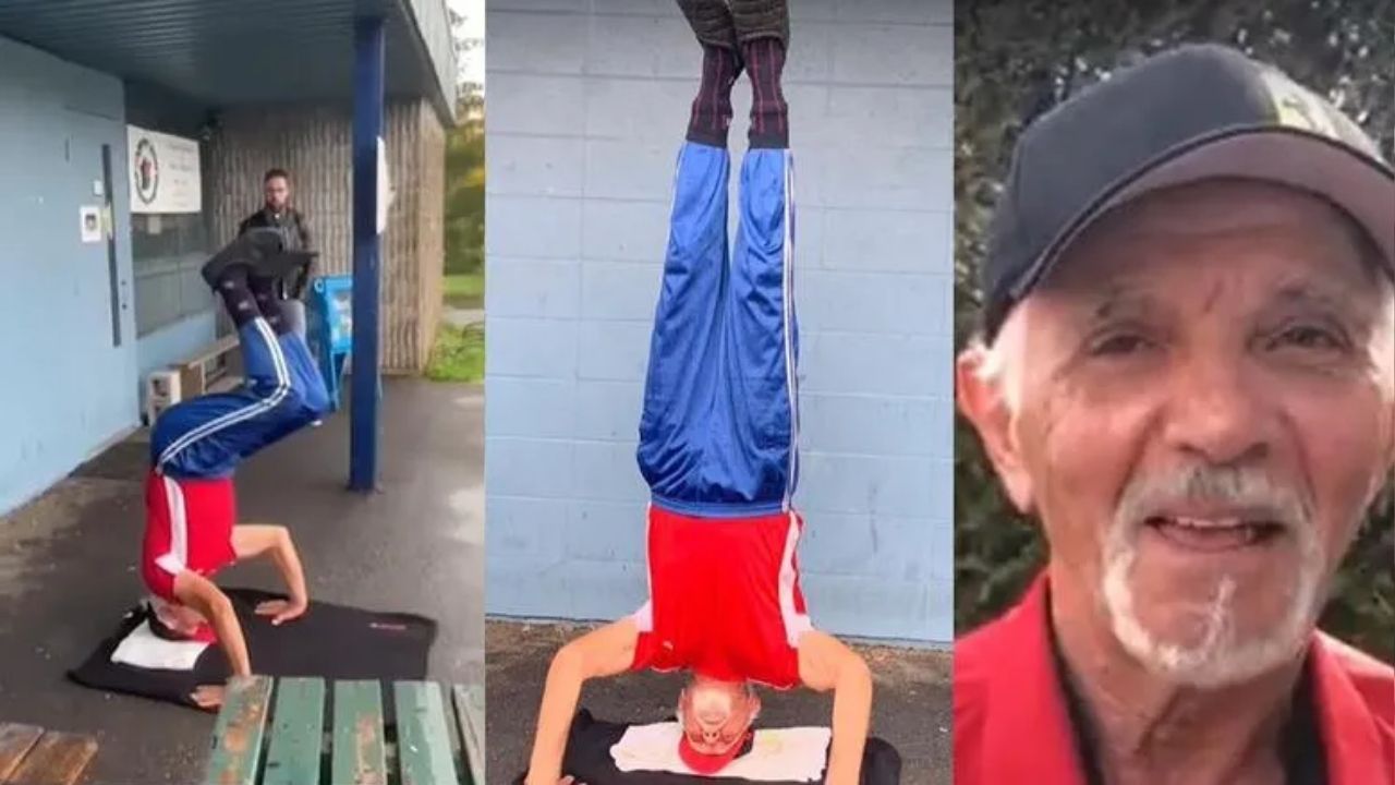 Idoso de 75 anos se torna pessoa mais velha do mundo a plantar bananeira