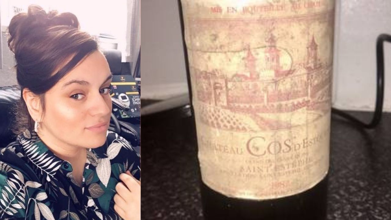 Mulher faz leilão após ganhar valioso vinho de 1982 no bingo