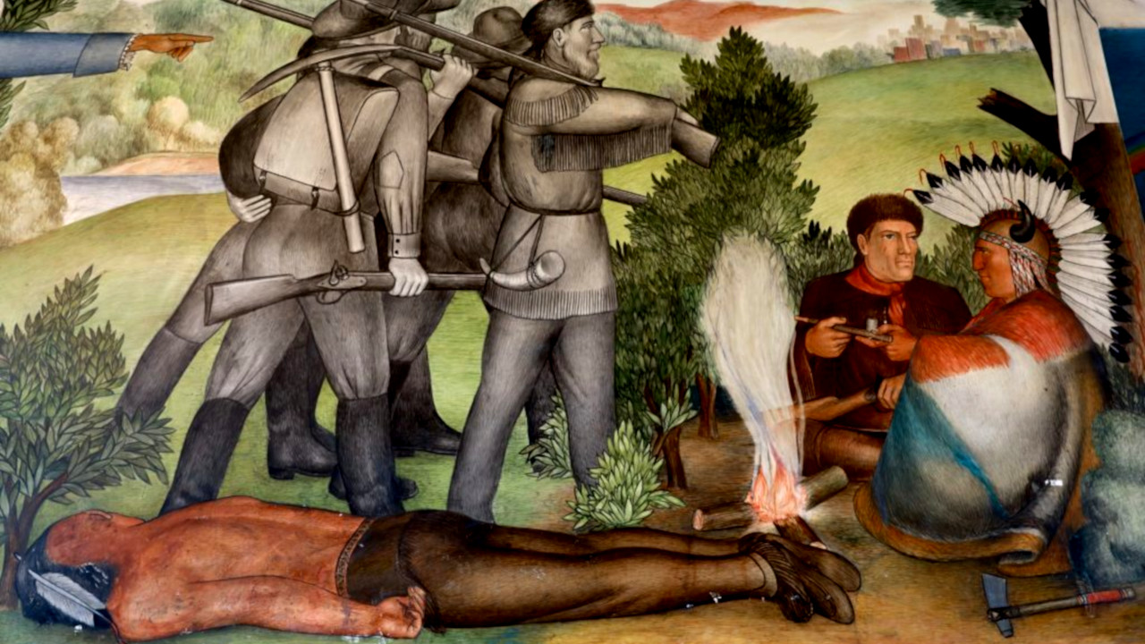 Colégio em São Francisco irá remover mural polêmico que retrata a história dos EUA
