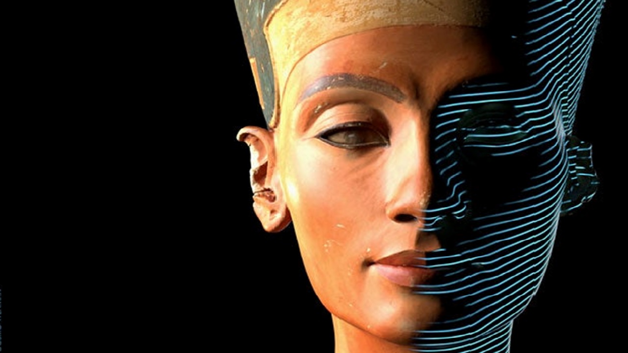Em 3D: imagens impressionantes do busto da rainha egípcia Nefertiti são liberadas. Confira!