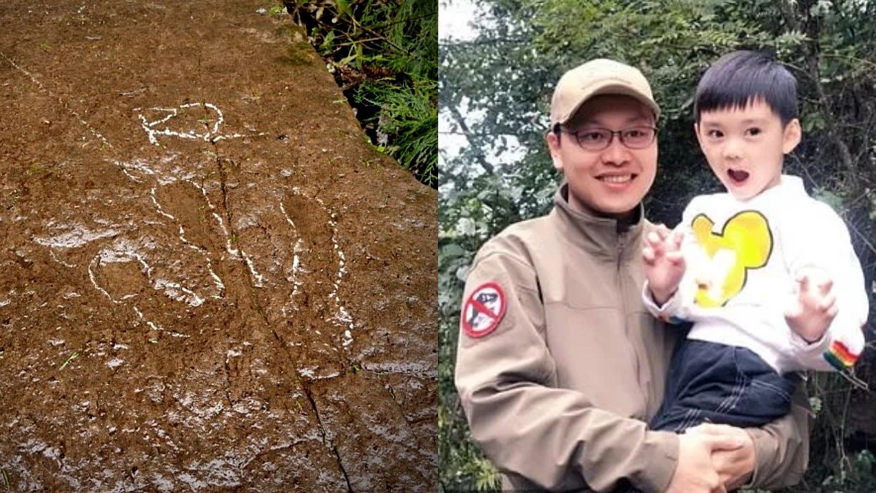 Garoto de 5 anos descobre pegadas de dinossauros de 130 milhões de anos na China