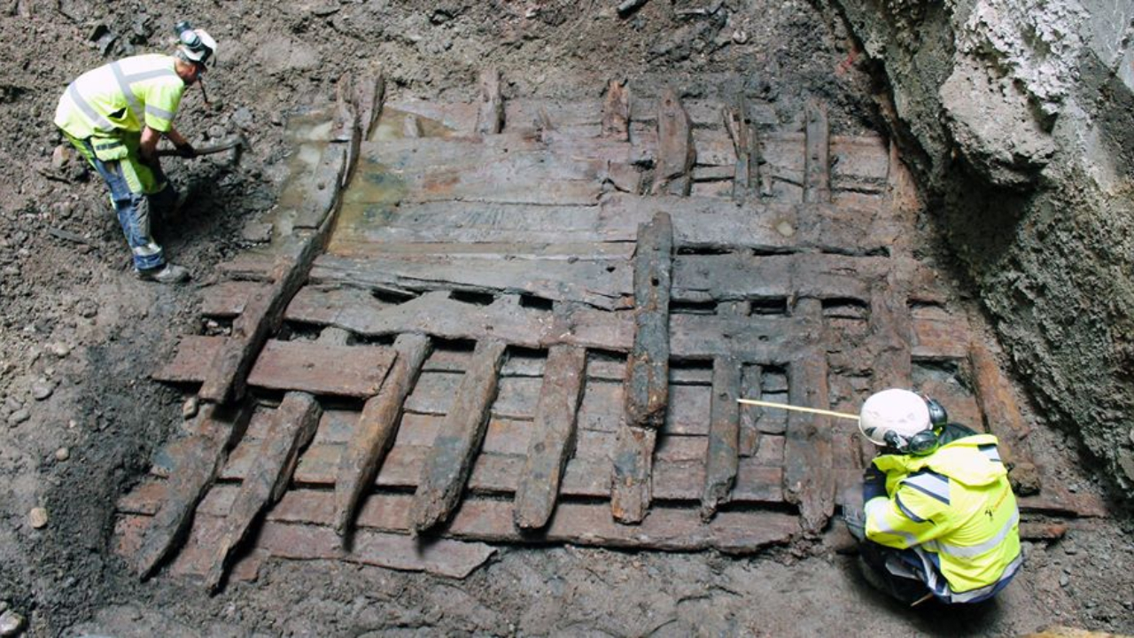Impressionantes fragmentos de navio do século 16 foram encontrados em Estocolmo