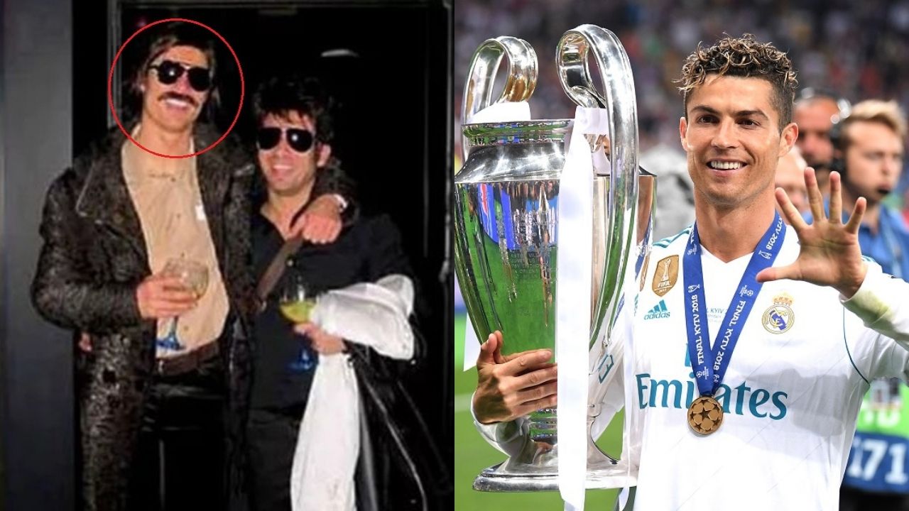 Cristiano Ronaldo se disfarçou com peruca para aproveitar festa