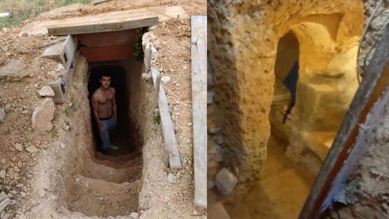 O jovem que por ‘birra’ com os pais construiu uma caverna