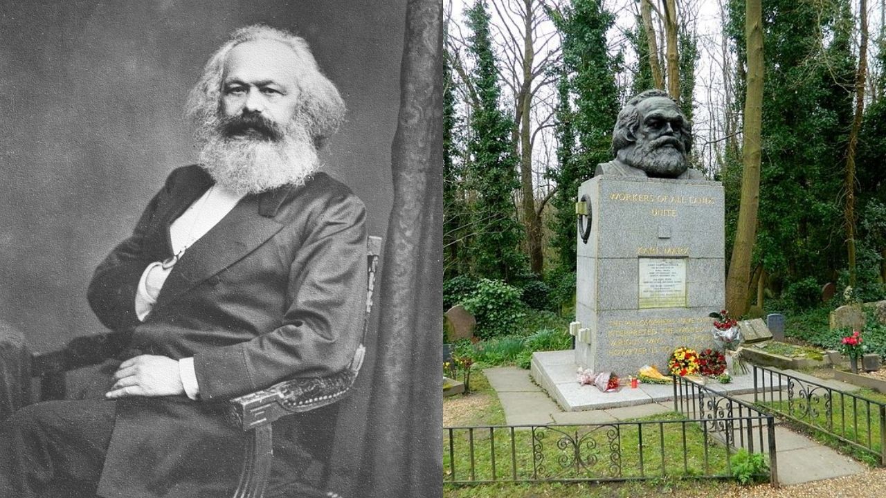 Vandalismo e vigilância: A turbulenta saga do túmulo de Karl Marx