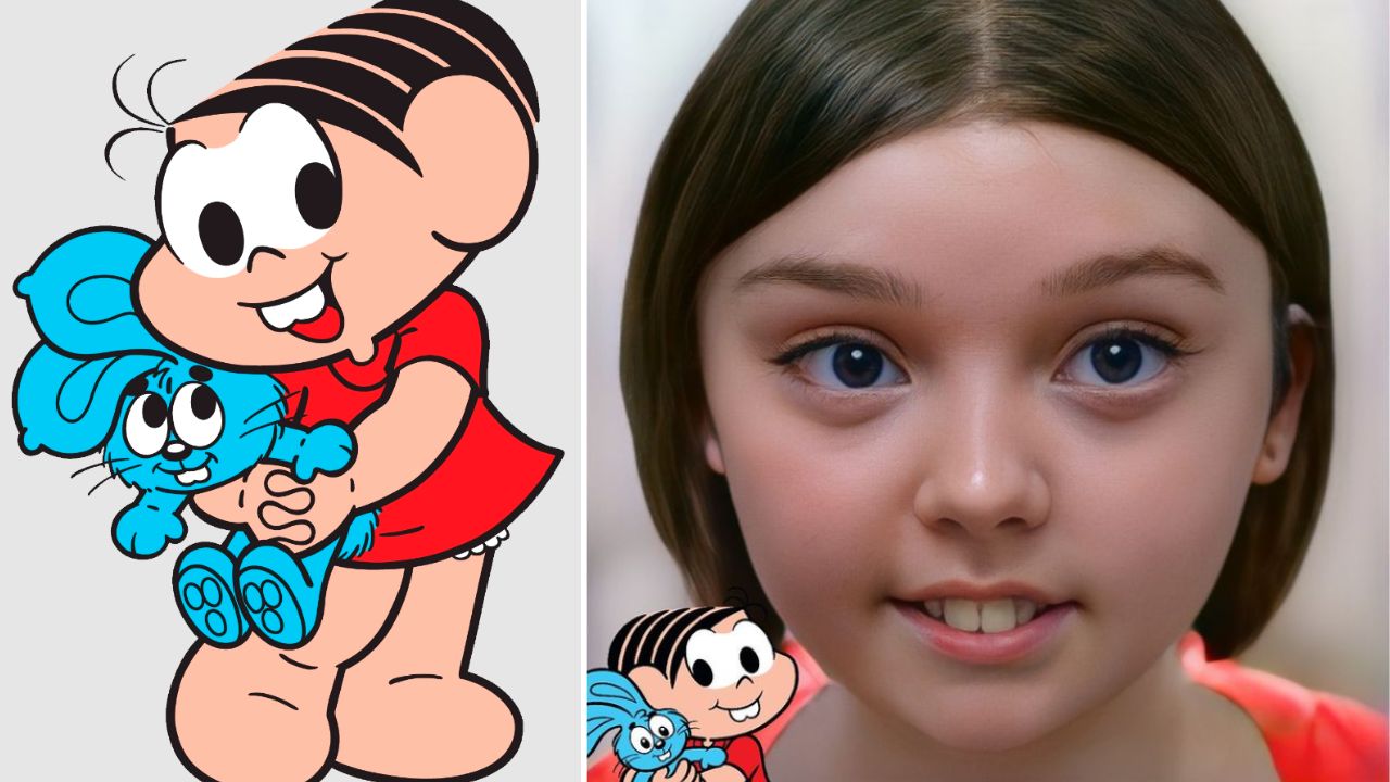 Artista cria versão realista de personagens da Turma da Mônica