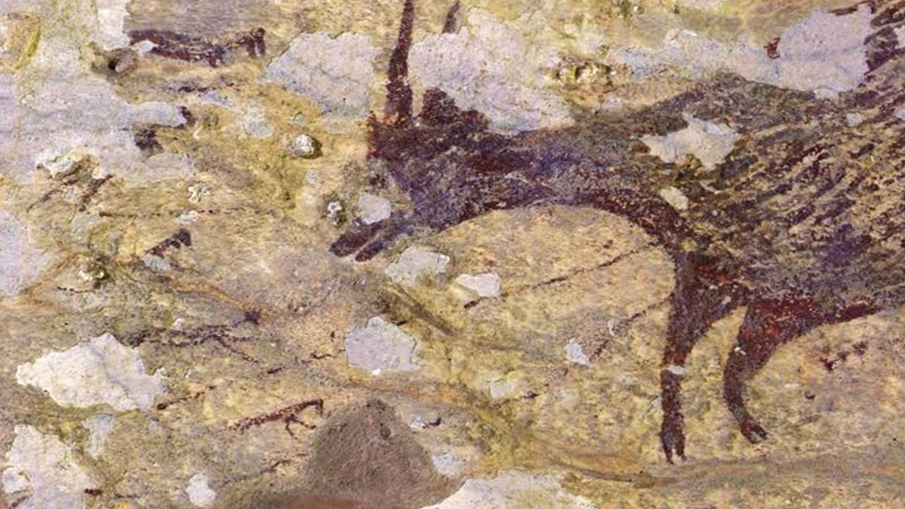 Pesquisadores acreditam ter encontrado a arte rupestre mais antiga que descreve uma história