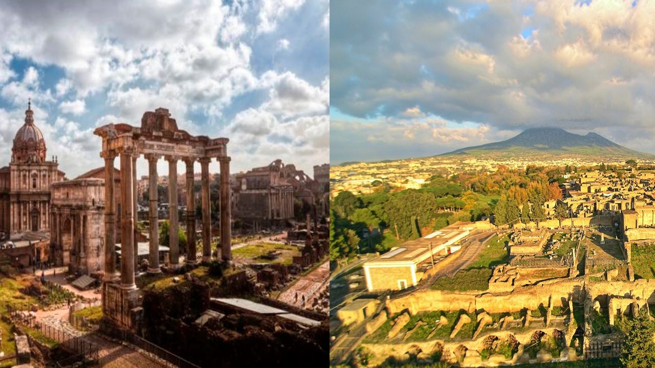 Roma vs. Pompeia: Os tempos da História