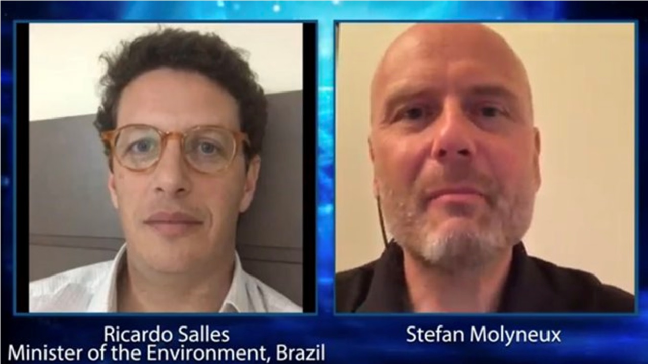 Ministro Ricardo Salles participa de entrevista online com supremacista branco do Canadá