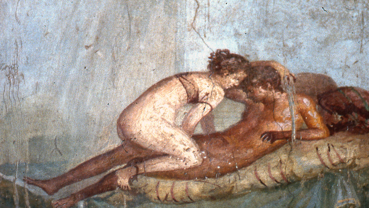 Arte erótica encontrada em Pompeia, Roma