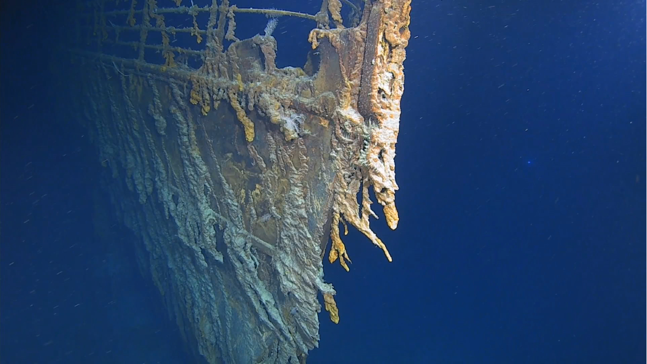Titanic embaixo d’água: imagens desvendam como estão os destroços do navio