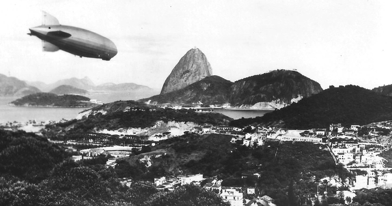 Há 89 anos, o dirigível Zeppelin passava pelo Brasil